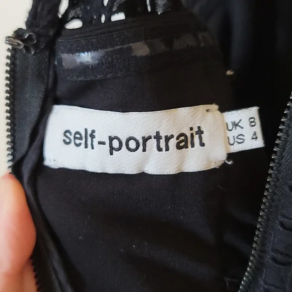 Self Protrait Black Lace Midi Dress - Picture 9 of 9